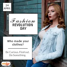 Online Editable Fashion Revolution Day April 24 Instagram Post