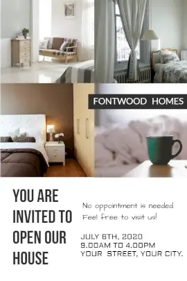 Online Editable Housewarming Invitation Pinterest Graphic