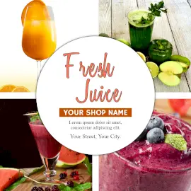 Online Editable Healthy Fresh Juice Instagram Post
