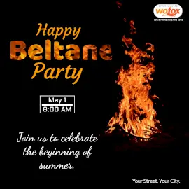 Online Editable Happy Beltane Party May 1 Instagram Post