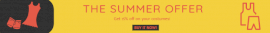 Online Editable Summer Holiday Deals Leaderboard Ad