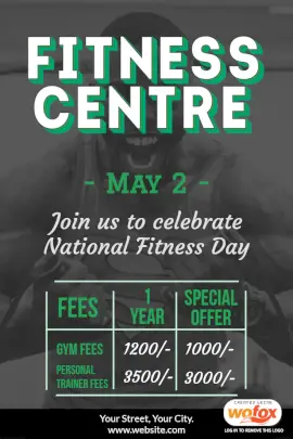 Online Editable National Fitness Day Instagram Post