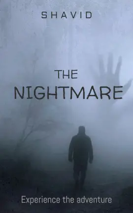 Online Editable Monochromatic Nightmare Book Cover