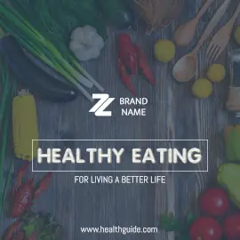 Online Editable Healthy Eating Instagram Post