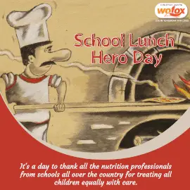 Online Editable School Lunch Hero Day Instagram Post