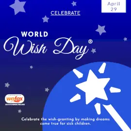 Online Editable Celebrate World Wish Day® April 29 Social Media Post