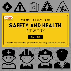 Online Editable World Day for Safety and Health at Work April 28 Instagram Post