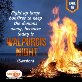 Online Editable Walpurgis Night in Sweden Instagram Post