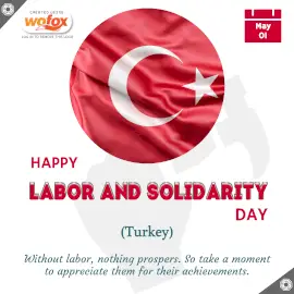 Online Editable Labor and Solidarity Day in Turkey May 1 Instagram Post