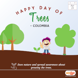 Online Editable Day of Trees in Colombia April 29 Instagram Post