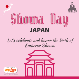 Online Editable Shōwa Day in Japan April 29 Instagram Post