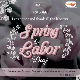 Online Editable Spring and Labor Day in Russia Instagram Post