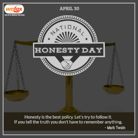 Online Editable National Honesty Day April 30 Instagram Post