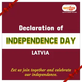 Online Editable Declaration of Independence Day in Latvia Instagram Post