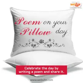Online Editable Poem on Your Pillow Day Instagram Post