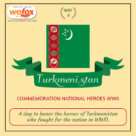 Online Editable Commemoration National Heroes WWII in Turkmenistan May 8 Instagram Post
