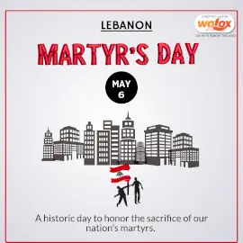 Online Editable Martyr's Day in Lebanon May 6 Instagram Post