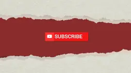 Online Editable Torn Page Effect YouTube Logo Outro