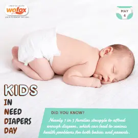 Online Editable Kids In Need Of Diapers (K.I.N.D) Day May 4 Instagram Post