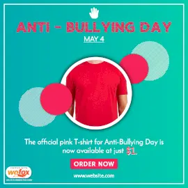 Online Editable Anti-Bullying Day May 4 Instagram Post