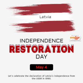 Online Editable Independence Restoration Day in Latvia May 4 Instagram Post