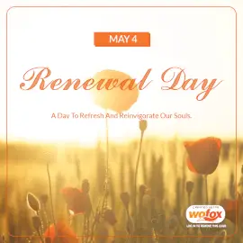 Online Editable Renewal Day on May 4 Social Media Post