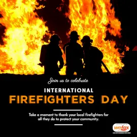 Online Editable International Firefighters' Day May 4 Social Media Post