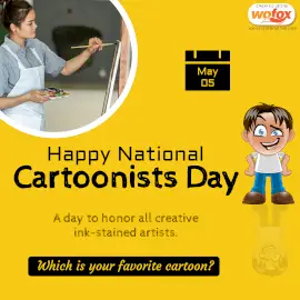 Online Editable National Cartoonists Day Appreciation on May 5 Instagram Post