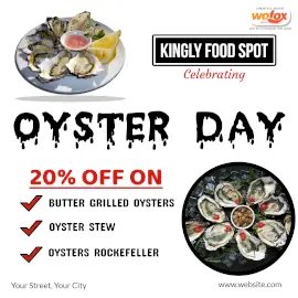 Online Editable Oyster Day May 5 Instagram Post