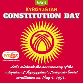 Online Editable Constitution Day in Kyrgyzstan May 5 Instagram Post