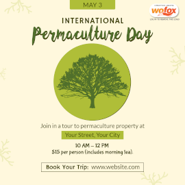Online Editable International Permaculture Day Instagram Post