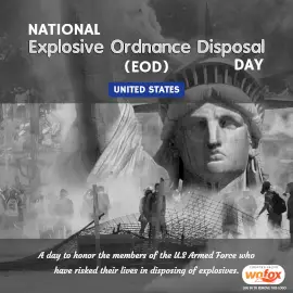 Online Editable National Explosive Ordnance Disposal (EOD) Day in United states Instagram Post
