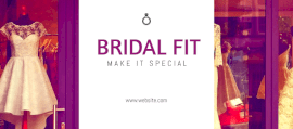 Online Editable Bridal Costume Facebook Cover