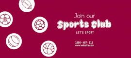Online Editable Sports Club Facebook Cover