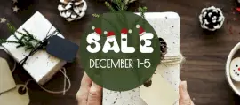 Online Editable Christmas Sale Facebook Cover