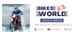 Online Editable Bike Accessories Sales Facebook Cover