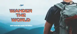 Online Editable World Travel Facebook Cover