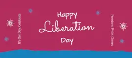 Online Editable Liberation Day Celebration Facebook Cover