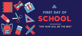 Online Editable First Day of School Facebook Cover