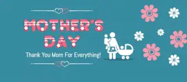 Online Editable Mother's Day Celebration Facebook Cover