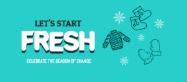 Online Editable Strong Cyan Winter Season Change Facebook Cover