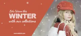 Online Editable Winter Collections Facebook Cover