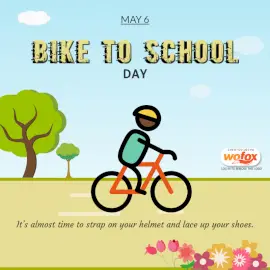 Online Editable Bike to School Day Social Media Post