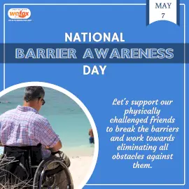 Online Editable National Barrier Awareness Day May 7 Instagram Post