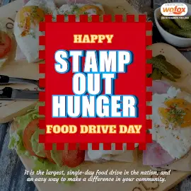 Online Editable Stamp Out Hunger Food Drive Day Instagram Post