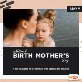 Online Editable National Birth Mother's Day Social Media Post