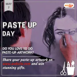 Online Editable National Paste Up Day May 7 Instagram Post