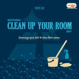 Online Editable National Clean Up Your Room Day May 10 Social Media Post