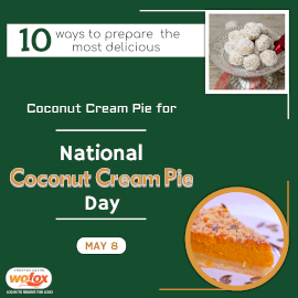 Online Editable National Coconut Cream Pie Day in United States May 8 Instagram Post
