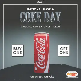 Online Editable National Have a Coke Day May 8 Social Media Post